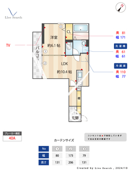 ユイット・マレ 203 【埼玉県草加駅】 の間取り図