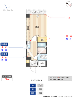 ビエラコート西新 506 【福岡県西新駅】 の間取り図