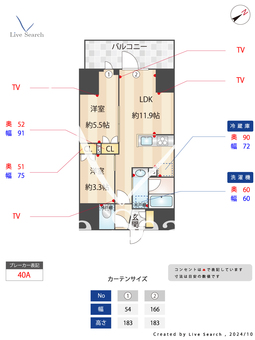 コンフォリア・リヴ板橋 201 【東京都新板橋駅】 の間取り図