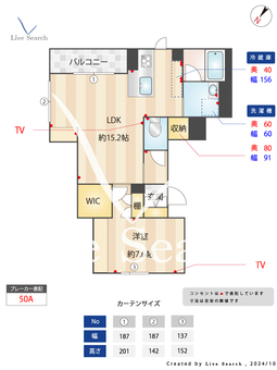 サンコリーヌ立川 201 【東京都高松駅】 の間取り図