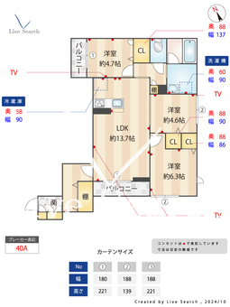 シャーメゾン　ラ　グラース　 202 【神奈川県白楽駅】 の間取り図