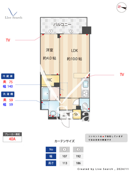 S-RESIDENCE東三国amante 706 【大阪府三国駅】 の間取り図