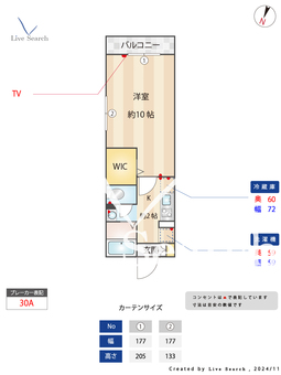 ソレイユ林間 203 【神奈川県東林間】 の間取り図