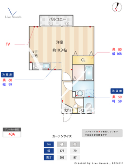 My Coronet A 101 【埼玉県大宮駅】 の間取り図