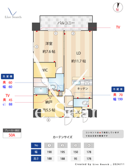 ラフィネール大阪十三 206 【大阪府十三駅】 の間取り図