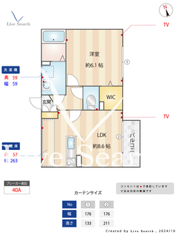 Kコート前原 201 【武蔵小金井駅】 の間取り図