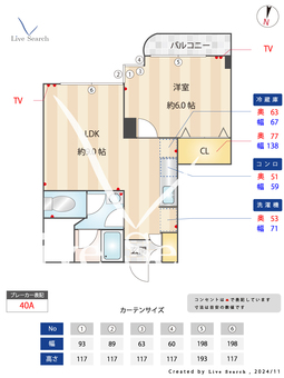 サンセリテTOWA 302 【千葉県千葉中央駅】 の間取り図