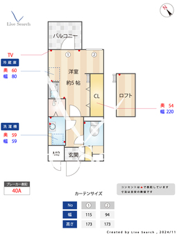 MODERN　PALAZZO天神南Ⅱ 302 【福岡県渡辺通駅】 の間取り図