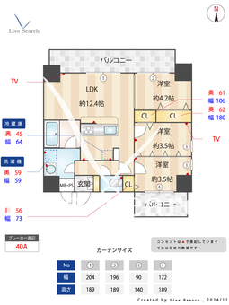MODERN　PALAZZO 博多駅東 402 【福岡県博多駅】 の間取り図