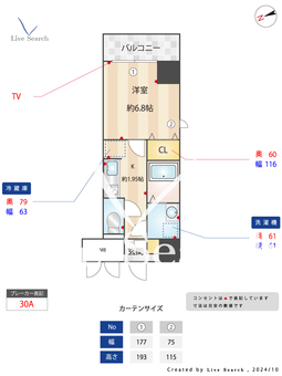 	 Grand・reve 501 【東京都浅草駅】 の間取り図