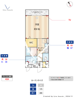 ヴィラグランデ 102 【埼玉県小手指駅】 の間取り図