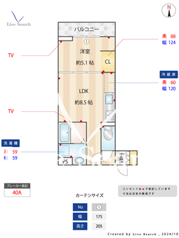グラナーデ竹ノ塚 202 【東京都竹ノ塚駅】 の間取り図