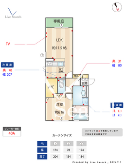 グランアイズ  101 【兵庫県西新町駅】 の間取り図