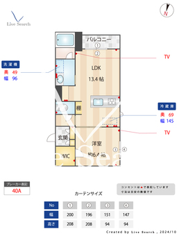 ノアルーチェ飯倉 201 【福岡県金山駅】 の間取り図