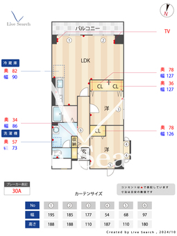 サンパレス桃山台 301 【大阪府桃山台駅】 の間取り図