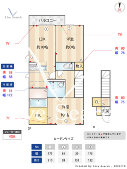 シテラデューズA 201 【東京都三鷹駅】 の間取り図