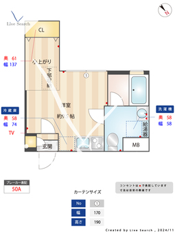 蔵創武蔵小山 203 【東京都武蔵小山駅】 の間取り図
