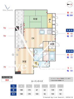 ライツェント広尾 302 【東京都広尾駅】 の間取り図