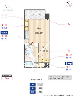 ザ・リンドス 915 【福岡県千早駅】 の間取り図