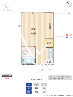 カリス毛呂山 201 【埼玉県東毛呂駅】 の間取り図