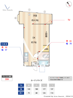 カリス毛呂山 202 【埼玉県東毛呂駅】 の間取り図