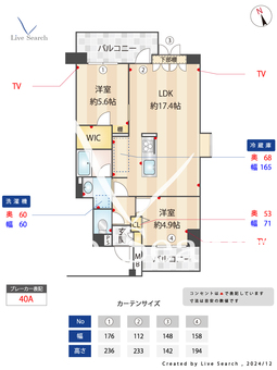 フェイム池袋西 401 【東京都要町駅】 の間取り図