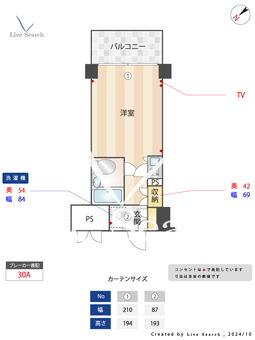 メインステージ多摩川駅前 308 【東京都京王多摩川駅】 の間取り図