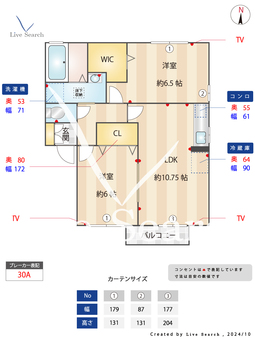 ルミナスタウンⅢ 202 【埼玉県吉川駅】 の間取り図