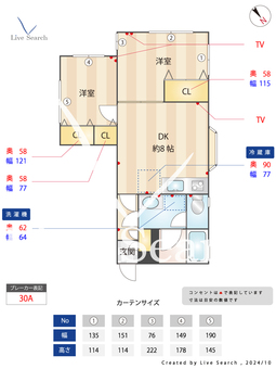 岸田邸 101 【東京都新中野駅】 の間取り図
