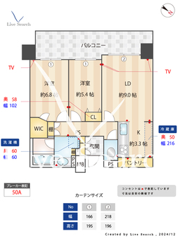 ヒルズ用賀TOKYO U CITY 303 【東京都用賀駅】 の間取り図