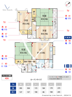 長津田ビューハウス  【長津田駅】 の間取り図