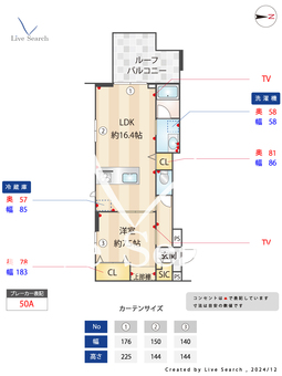 ラルクス 302 【神奈川県鶴見駅】 の間取り図