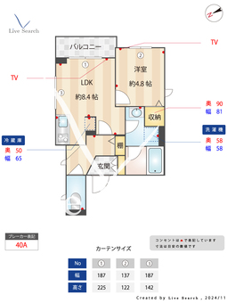 Lily Bell 睦　（リリーベルむつみ） 201 【神奈川県吉野町駅】 の間取り図