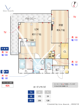 アベイユ那珂 205 【福岡県竹下駅】 の間取り図