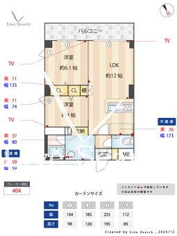 Hakata station south 204 【福岡県博多駅】 の間取り図