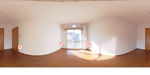 RICウエストコート7番街4番館 605 【兵庫県アイランドセンター駅】 の間取り図