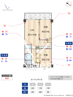 シャインヒルⅢ 202 【埼玉県新河岸駅】 の間取り図