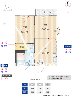 ベルジュ大倉山 201 【神奈川県綱島駅】 の間取り図