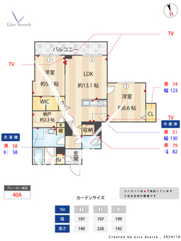 ヴィア　ソーレ　Ⅰ 202 【東京都東十条駅】 の間取り図