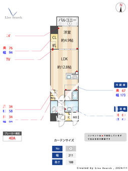 S-RESIDENCE大阪上本町 301 【大阪府谷町九丁目駅】 の間取り図