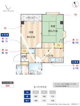 クレイドル室見A棟 301 【早良区室見駅】 の間取り図
