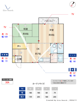 コスモクレール　Ⅱ 201 【東京都篠崎駅】 の間取り図