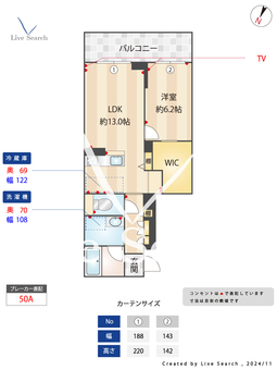 シャーメゾンルナ 202 【埼玉県浦和美園駅】 の間取り図