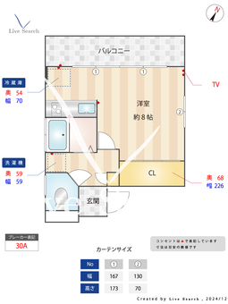 ハラマンション 403 【東京都曙橋駅】 の間取り図