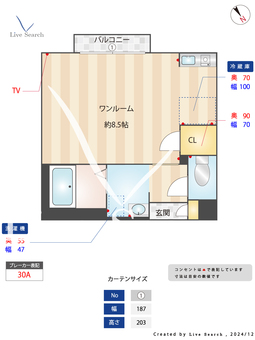 フィオーリ 202 【東京都和泉多摩川駅】 の間取り図