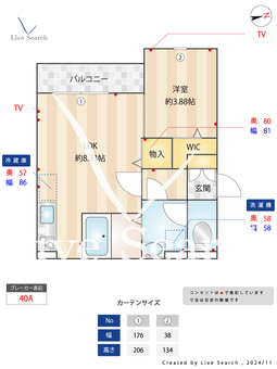 リベルテ 202 【東京都田無駅】 の間取り図