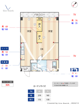 コンダクトヴィレッジ薬院 502 【福岡県薬院駅】 の間取り図