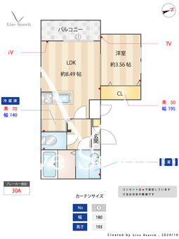 シェリム箱崎宮前 201 【福岡県箱崎宮前駅】 の間取り図