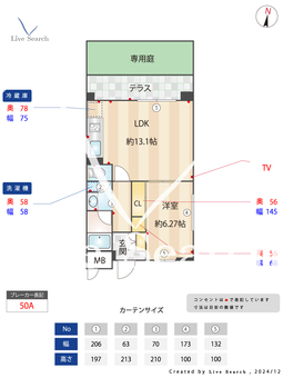S-FORT桜川 102 【大阪府桜川駅】 の間取り図