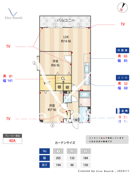 セレノ21 407 【福岡県博多南駅】 の間取り図